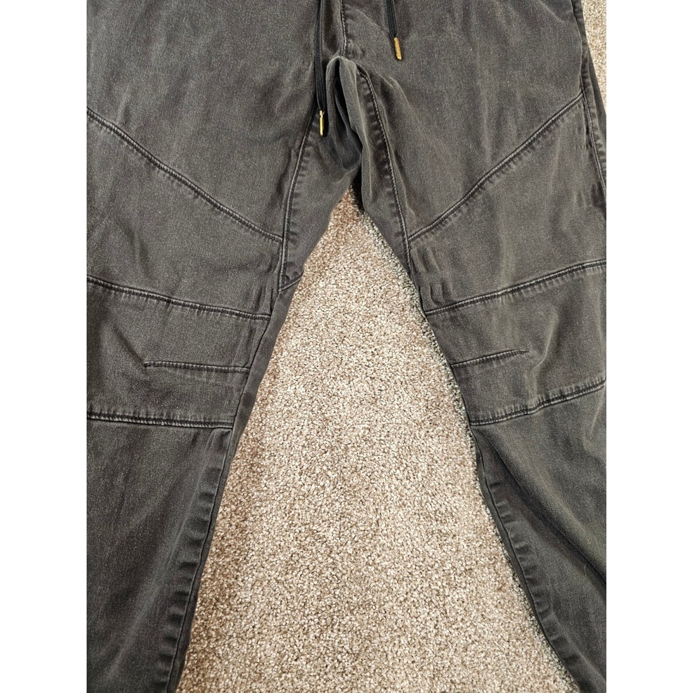 Hollister Advanced Stretch Skinny Jogger Mens Medium Washed Black Gray Pants - Picture 4 of 16